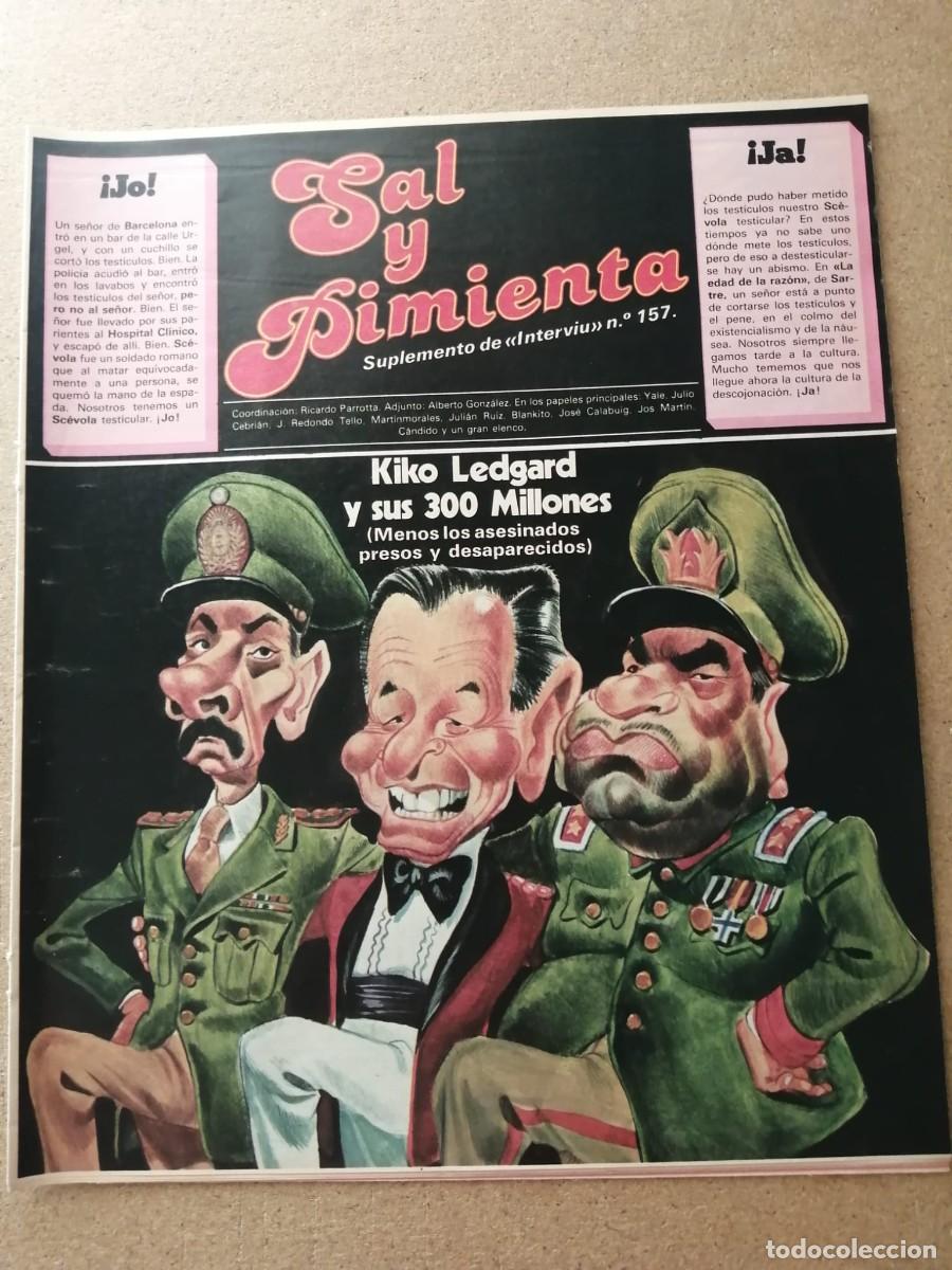 Coleccionismo de Revistas y Peri&oacute;dicos: SAL Y PIMIENTA. SUPLEMENTO DE LA REVISTA INTERVIU (NUMERO 157)