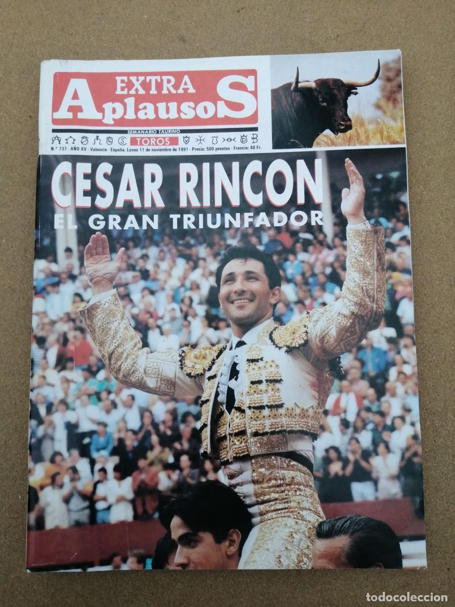 Colecionismo de Revistas e Jornais: APLAUSOS, EXTRA (NUMERO 737) CESAR RINCON EL GRAN TRIUNFADOR