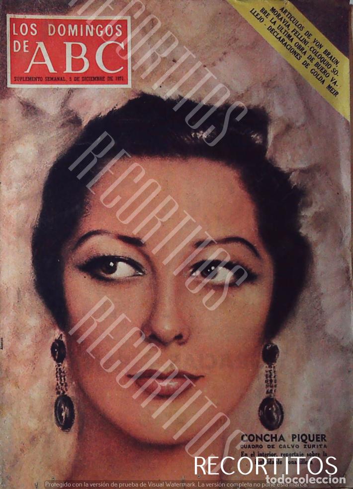Colecionismo de Revistas e Jornais: RECORTE PORTADA CONCHA CONCHITA PIQUER