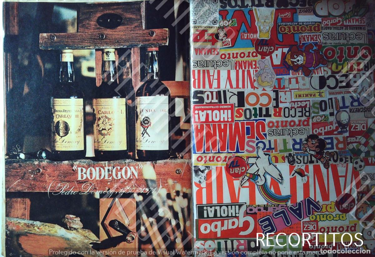 Collectionnisme de Revues et Journaux: PEDRO DOMECQ ANUNCIO PUBLICIDAD BRANDY SURTIDO COGNAC LICORES