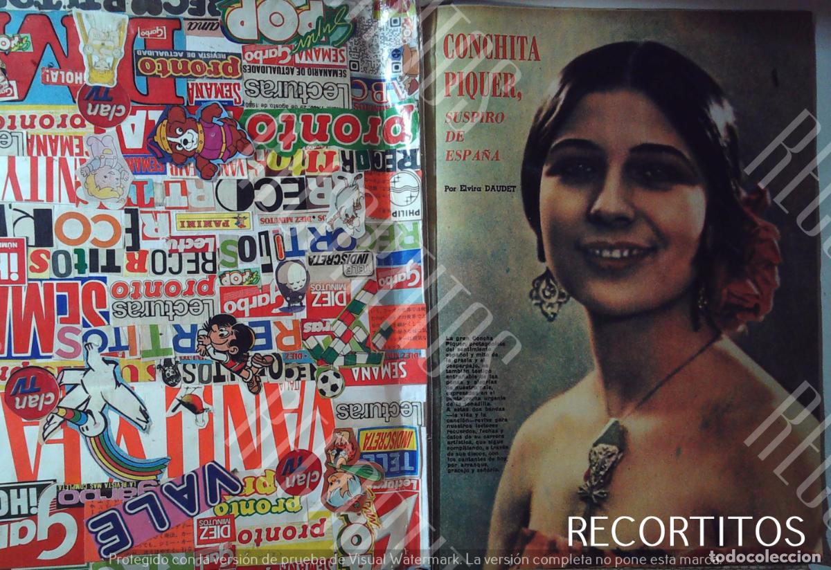 Collectionnisme de Revues et Journaux: CP CONCHITA PIQUER CONCHA
