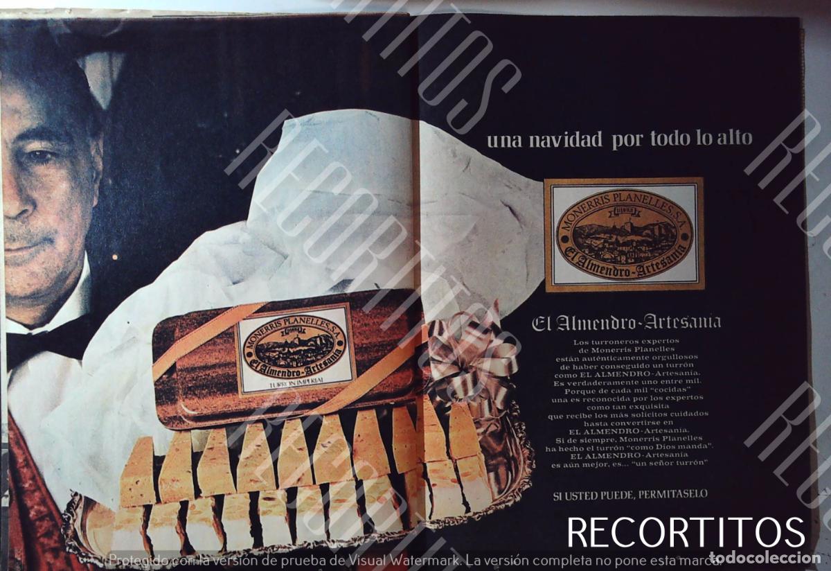 Sammeln von Zeitschriften und Zeitungen: EL ALMENDRO TURRON TURRONES ANUNCIO PUBLICIDAD