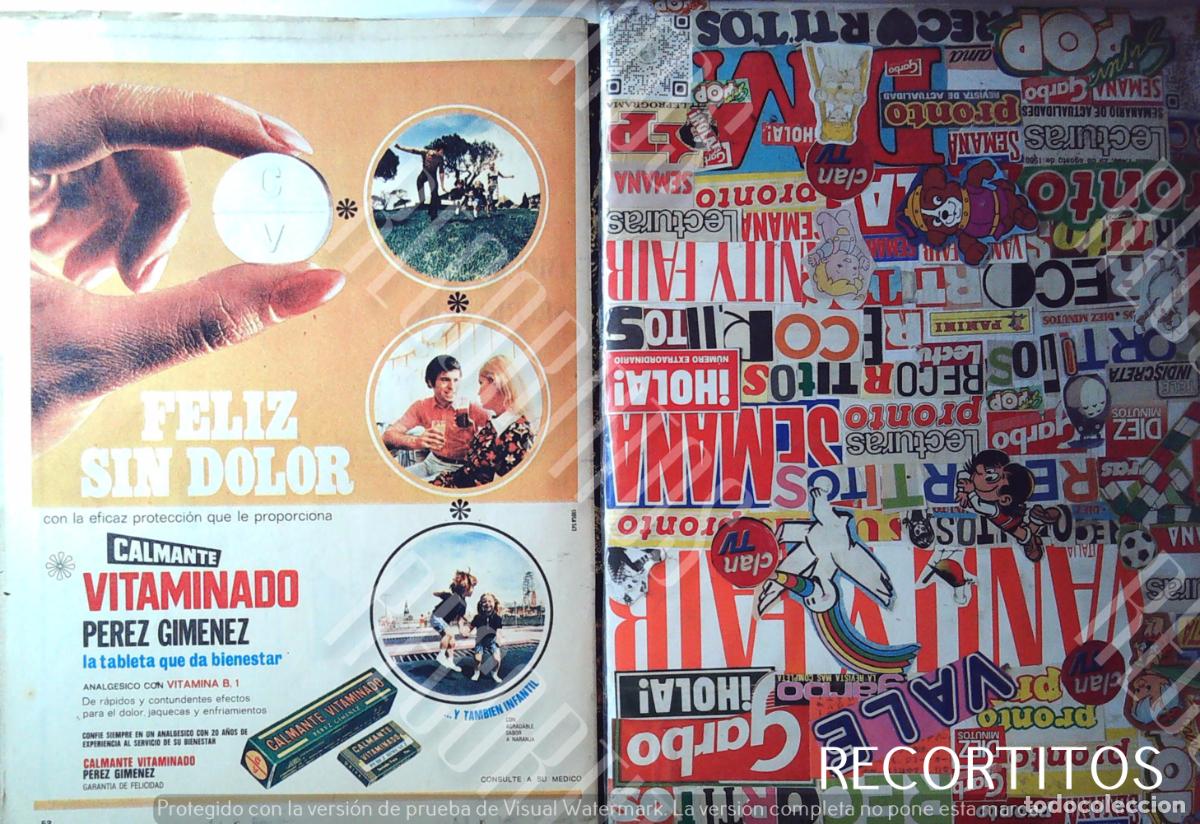 Sammeln von Zeitschriften und Zeitungen: CALMANTE VITAMINADO ANUNCIO PUBLICIDAD