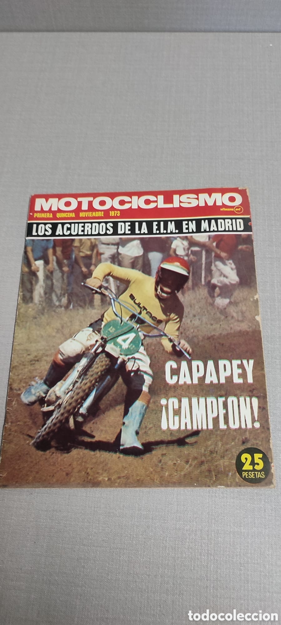Coleccionismo de Revistas y Peri&oacute;dicos: Revista MOTOCICLISMO, primera quincena de noviembre de 1973