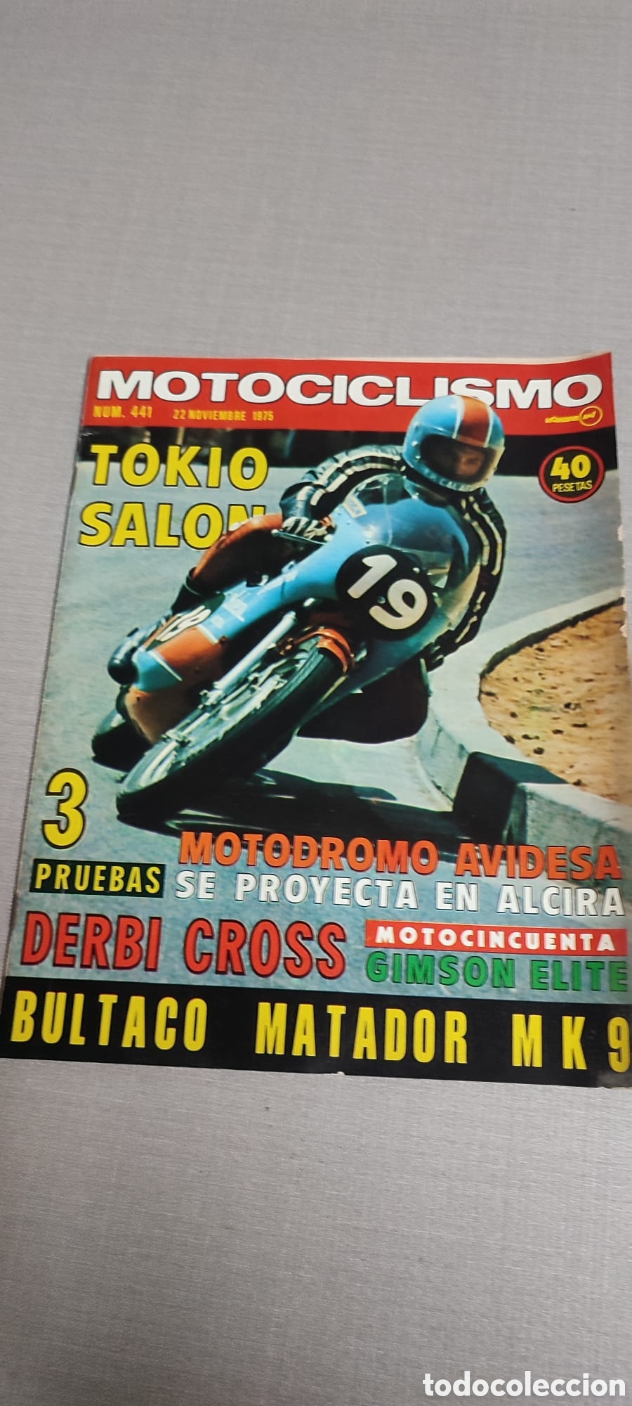 Coleccionismo de Revistas y Peri&oacute;dicos: Revista MOTOCICLISMO, n&uacute;mero 441 del 22 de noviembre de 1975.