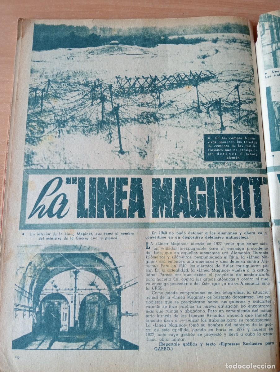 Coleccionismo de Revistas y Peri&oacute;dicos: REVISTA A&Ntilde;O 1958 FORTIFICACION LA LINEA MAGINOT A LA ACTUALIDAD