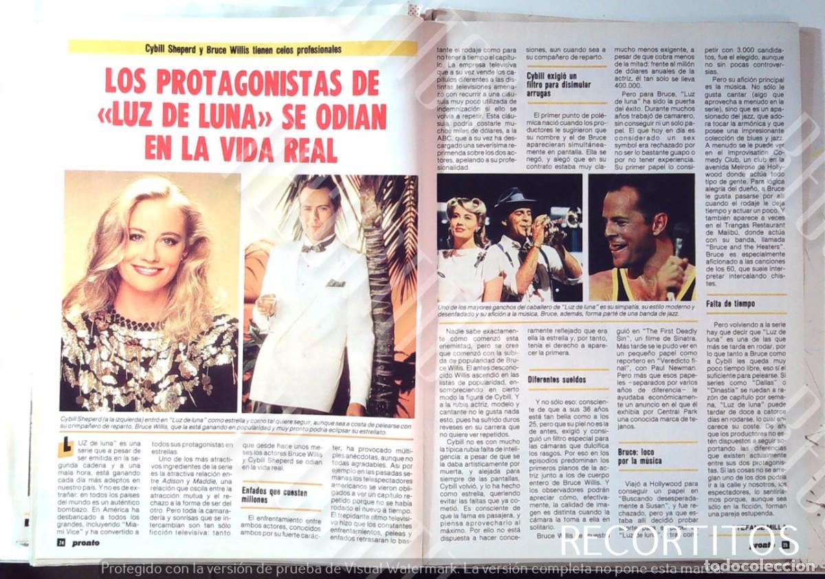 Sammeln von Zeitschriften und Zeitungen: LUZ DE LUNA CYBILL SHEPHERD BRUCE WILLIS