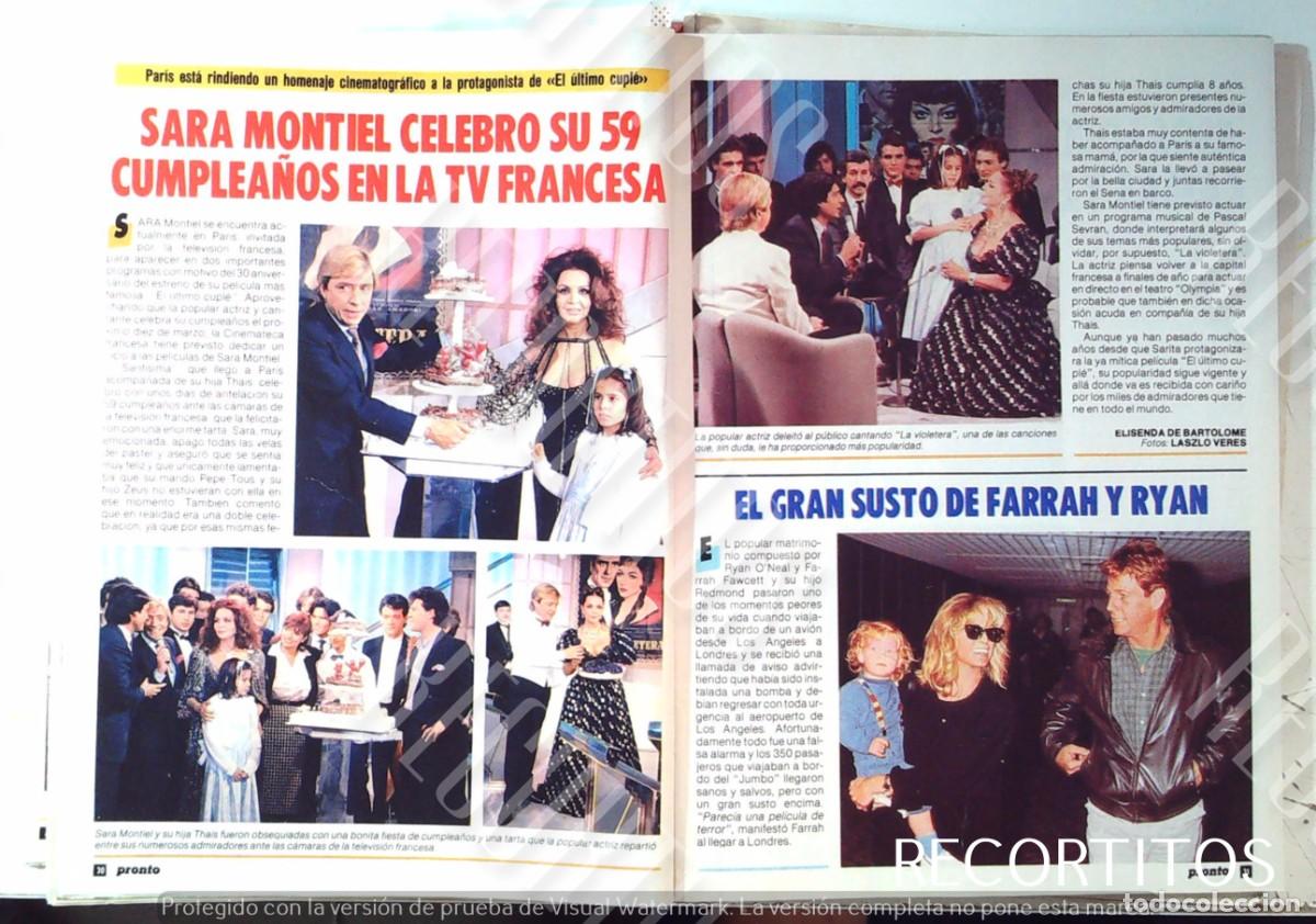 Coleccionismo de Revistas y Peri&oacute;dicos: sara montiel sarita EN PARIS FARRAH FAWCETT RYAN ONEAL