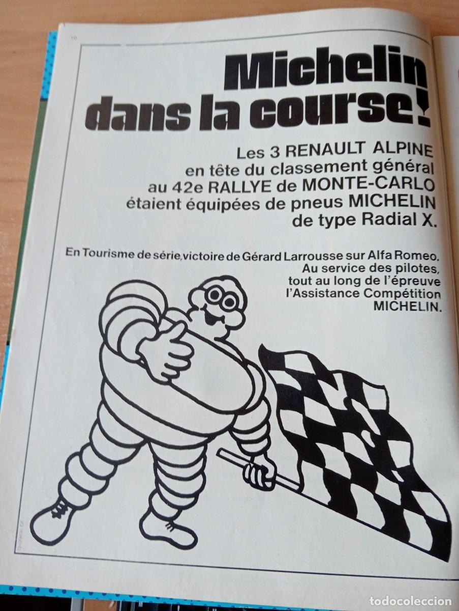 Coleccionismo de Revistas y Peri&oacute;dicos: REVISTA A&Ntilde;O 1973 MICHELIN MU&Ntilde;ECO GRAN PREMIO DE ARGENTINA FITTIPALDI CEVERT RALLY DE MONTECARLO