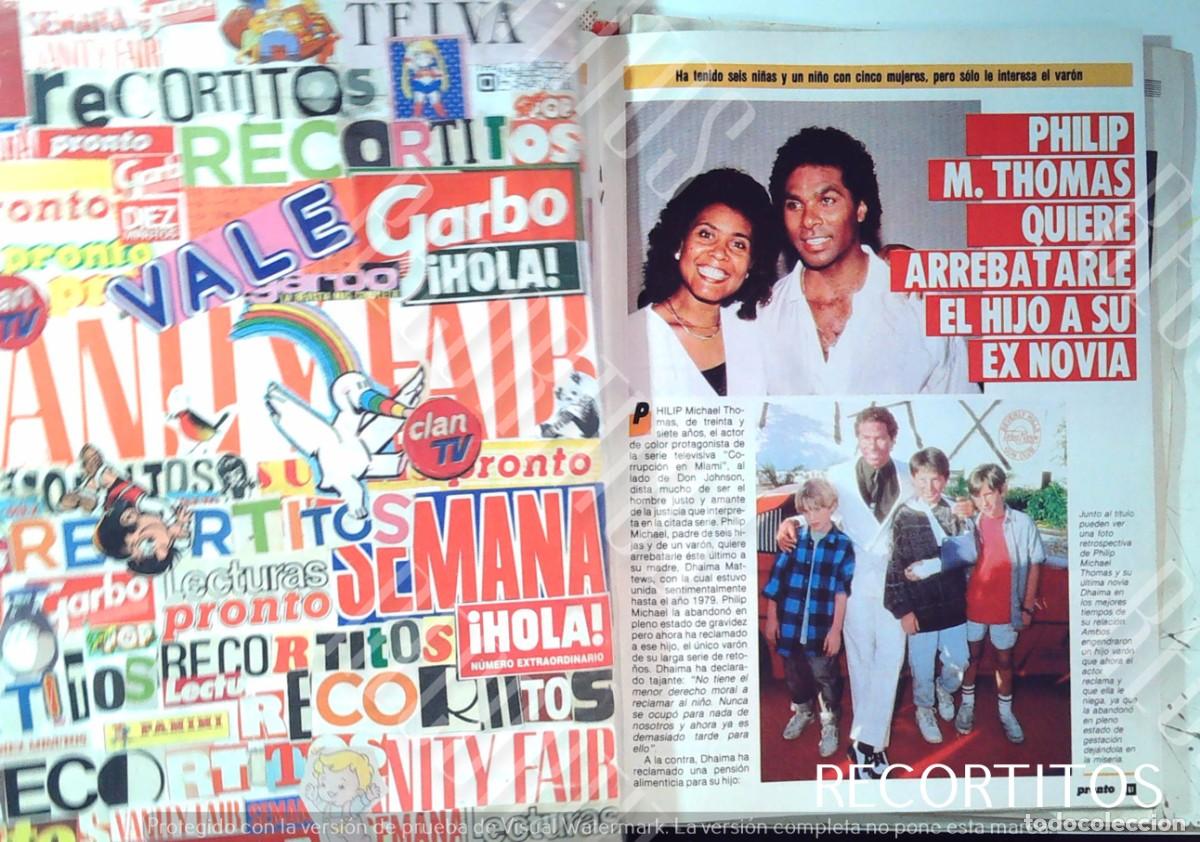 Collezionismo di Riviste e Giornali: PHILIP MICHAEL THOMAS miami vice corrupcion en miami