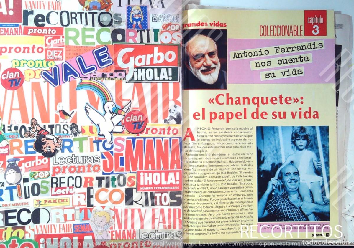 Sammeln von Zeitschriften und Zeitungen: ANTONIO FERRANDIS CHANQUETE MEMORIAS EN PRONTO CAPITULO 3 PRONTO LOLO GARCIA MARIBEL MARTIN