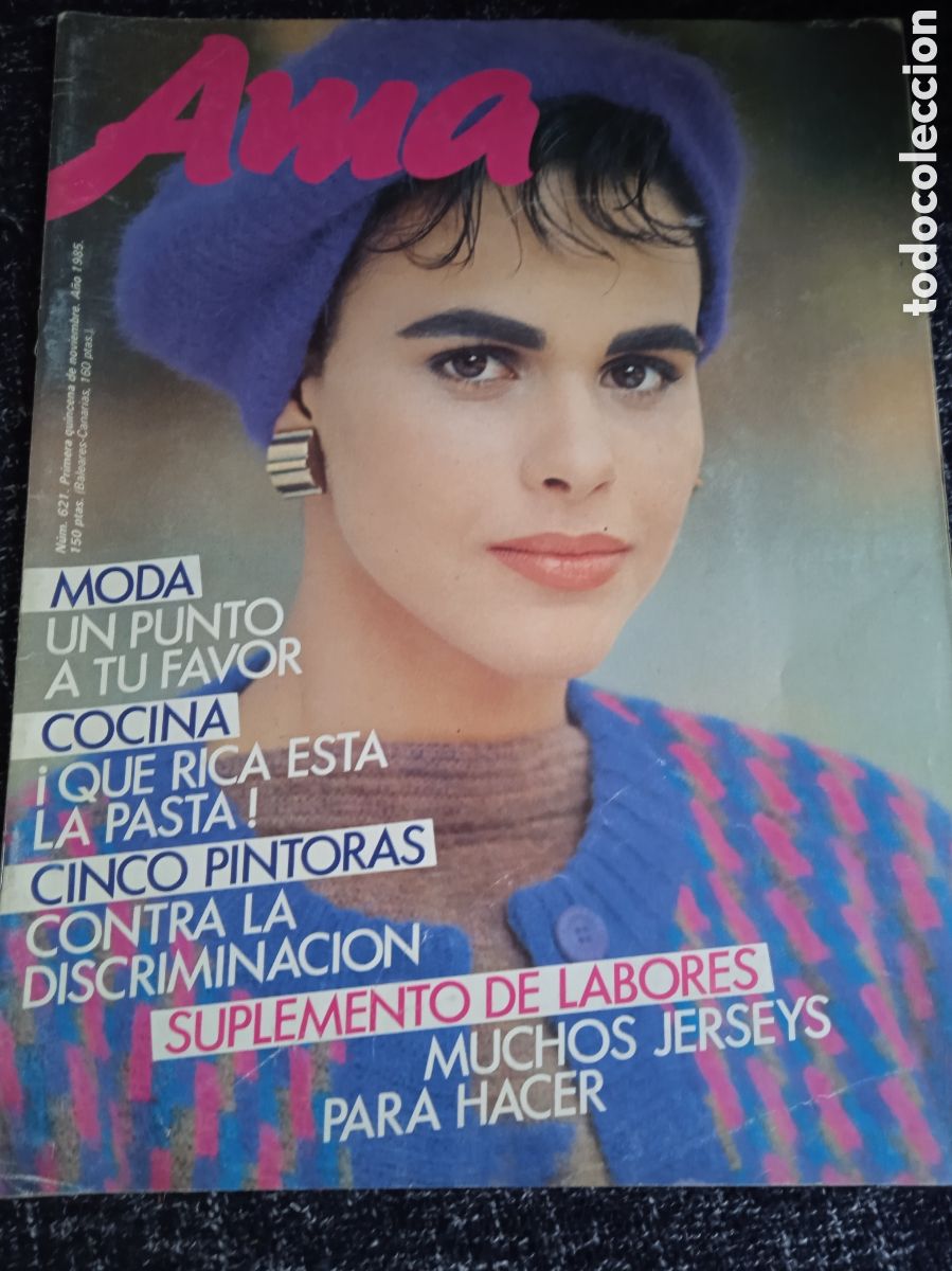 Sammeln von Zeitschriften und Zeitungen: REVISTA MODA AMA N&ordm; 621 -A&Ntilde;O 1985 - CONTIENE PATRONES