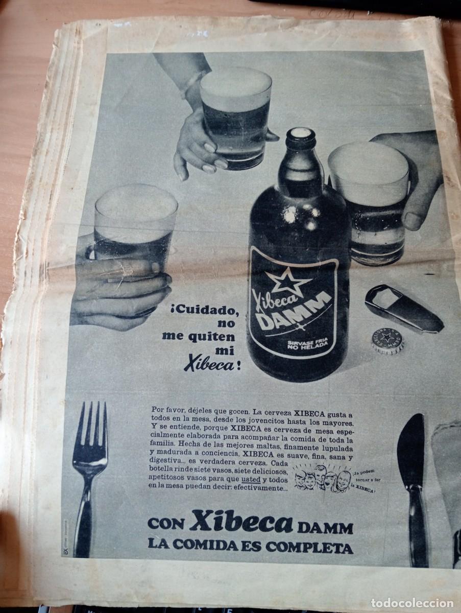 Sammeln von Zeitschriften und Zeitungen: PERIODICO A&Ntilde;O 1966 ANUNCIO DE PAGINA ENTERA DE CERVEZA DAMM XIBECA