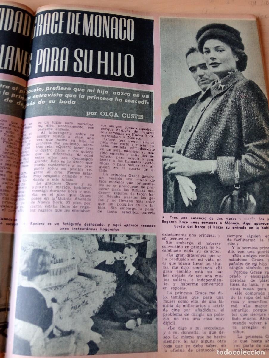 Colecionismo de Revistas e Jornais: REVISTA A&Ntilde;O 1956 GRACE KELLY DE MONACO