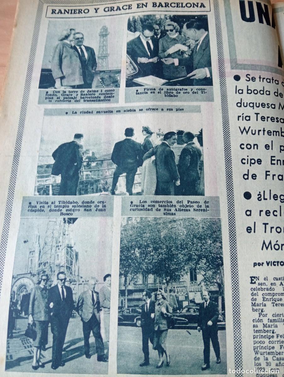 Coleccionismo de Revistas y Peri&oacute;dicos: REVISTA A&Ntilde;O 1956 JOSE MARIA SEOANE LOS PRINCIPES DE MONACO EN BARCELONA