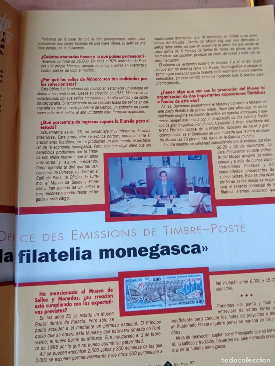 Coleccionismo de Revistas y Peri&oacute;dicos: REVISTA A&Ntilde;O 1997 JUAN FISSORE SELLOS DE MONACO TELEGRAFIA SELLOS CARLISTA TERCERA GUERRA CARLISTA