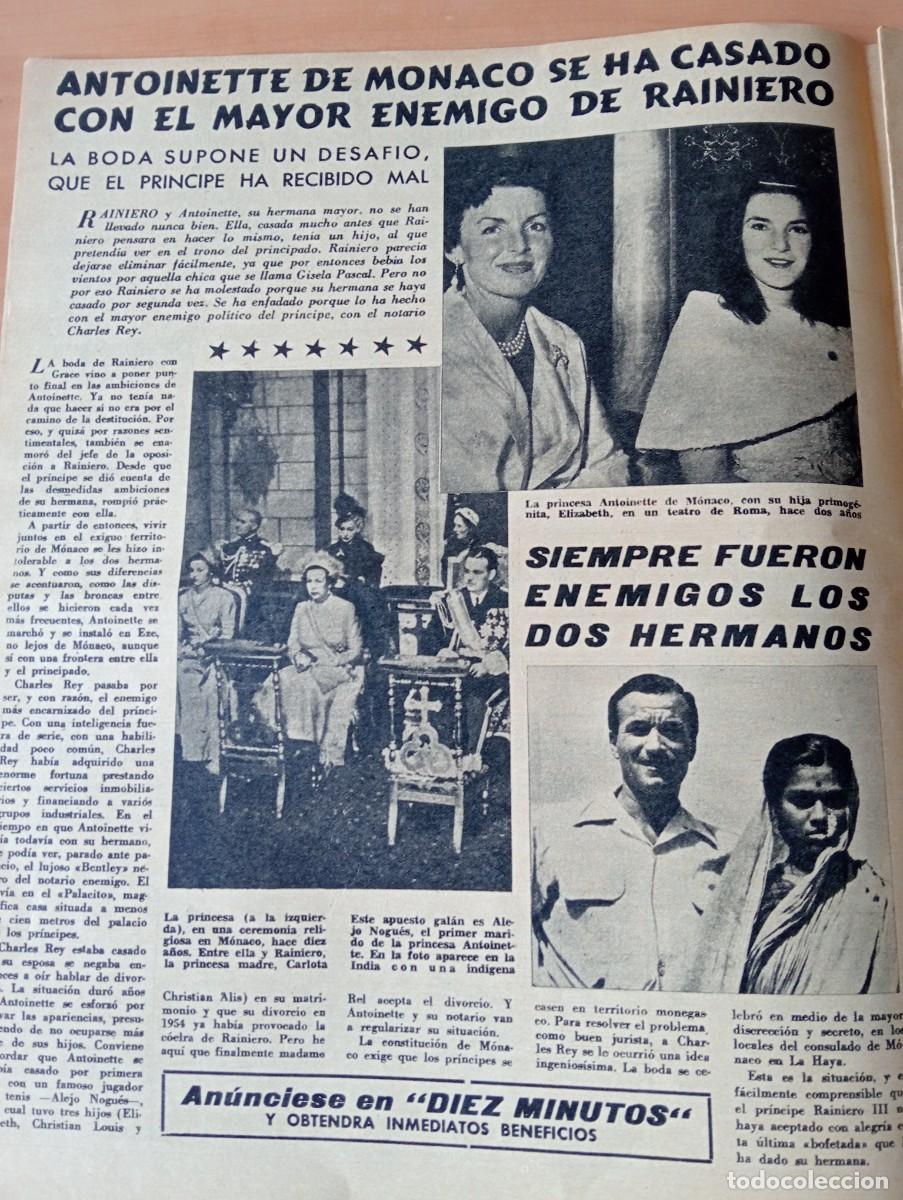 Coleccionismo de Revistas y Peri&oacute;dicos: REVISTA A&Ntilde;O 1962 ANTOINETTE DE MONACO LOS ANGELES DEL JAZZ MONJAS TOCANDO JAZZ