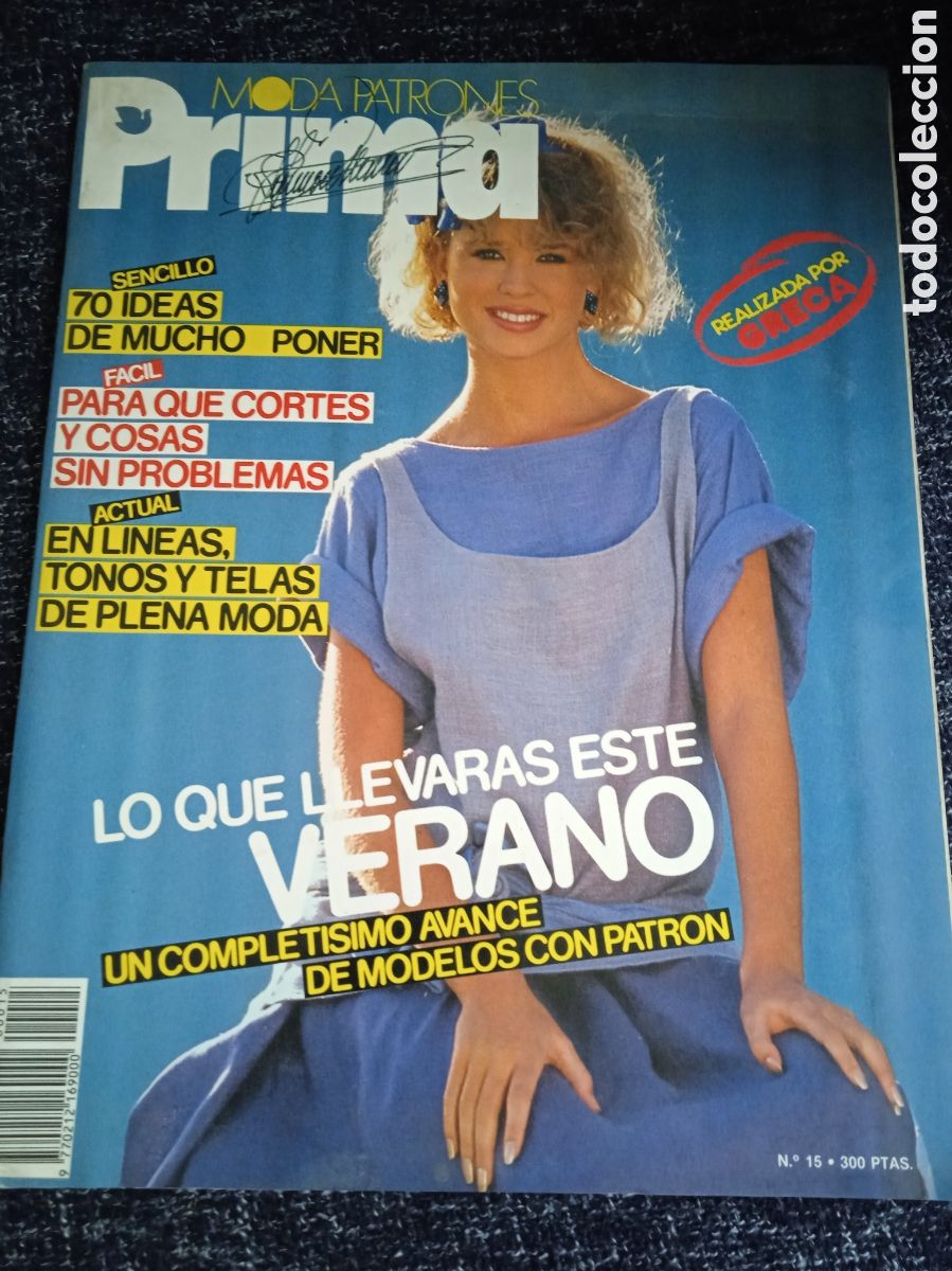 Coleccionismo de Revistas y Peri&oacute;dicos: REVISTA MODA PATRONES PRIMA, N&ordm; 15. CON PATRONES -A&Ntilde;OS 80