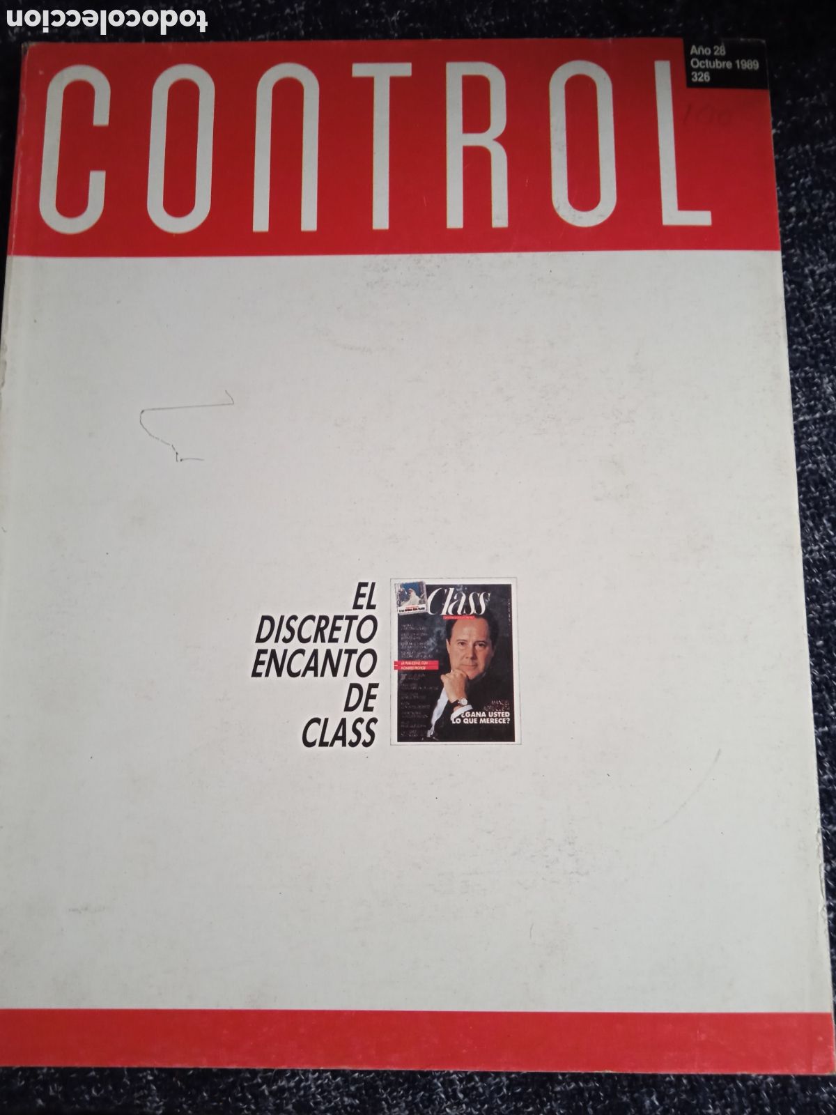 Coleccionismo de Revistas y Peri&oacute;dicos: CONTROL N&ordm; 326 - REVISTA DE PUBLICIDAD Y VENTAS -OCTUBRE 1989