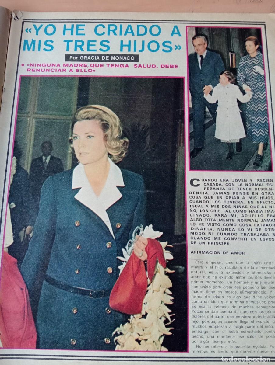 Coleccionismo de Revistas y Peri&oacute;dicos: REVISTA A&Ntilde;O 1972 GRACE KELLY PRINCESA DE MONACO COMO MADRE DE TRES HIJOS
