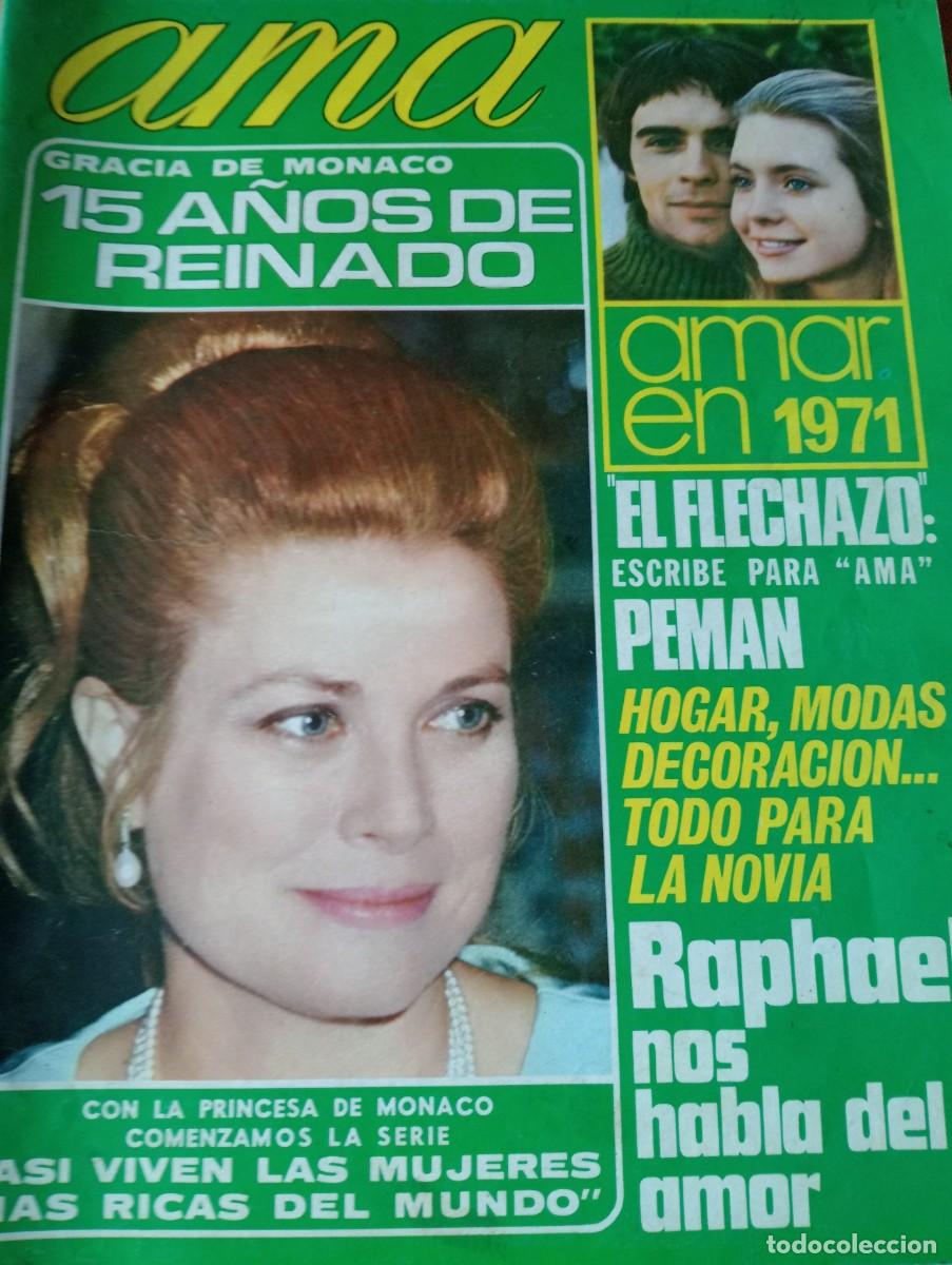 Coleccionismo de Revistas y Peri&oacute;dicos: REVISTA A&Ntilde;O 1971 GRACE KELLY PRINCESA DE MONACO EN PORTADA RAPHAEL AGUA FONTENOVA