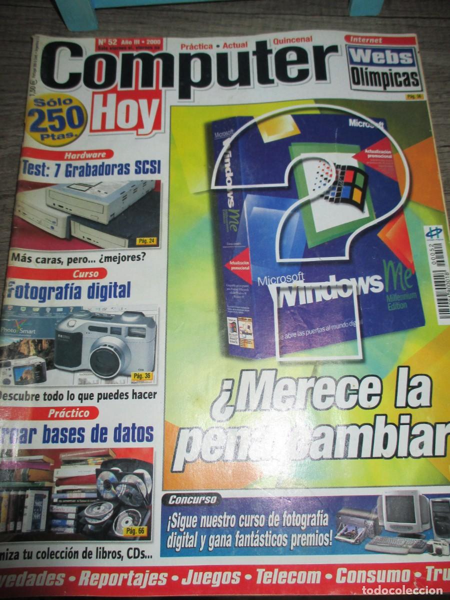 Collezionismo di Riviste e Giornali: 449- Revista Computer Hoy N&ordm; 52 (A&ntilde;o 2000) - Especial Windows Me - Muy buen estado