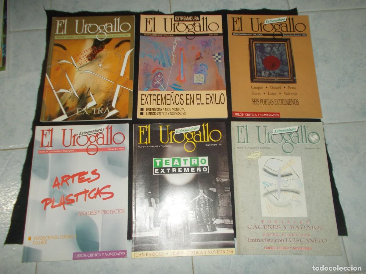 Coleccionismo de Revistas y Peri&oacute;dicos: Lote de 6 Revista EL UROGALLO n&ordm; Extra, 73, 76/77, 79, 88/89, 103. A&ntilde;o 1990-1993 Literaria y Cultura