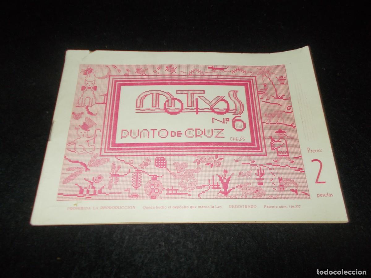 Coleccionismo de Revistas y Peri&oacute;dicos: MOTIVOS n&ordm; 6, PUNTO DE CRUZ. Revista Dibujos Para Labores. Antigua. 2 pesetas