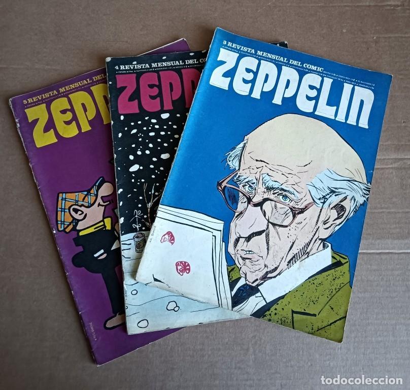 Coleccionismo de Revistas y Peri&oacute;dicos: 3 revista mensual del c&oacute;mic ZEPPELIN N&ordm; 3-4-5 - 1974