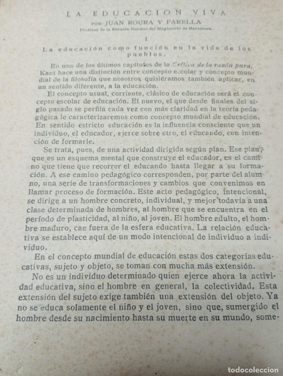 Coleccionismo de Revistas y Peri&oacute;dicos: REVISTA DE PEDAGOGIA A&Ntilde;O 1935 PEDAGOGO JOAN ROURA PARELLA TORTELLA FERNANDO SAINZ ADOLFO MAILLO