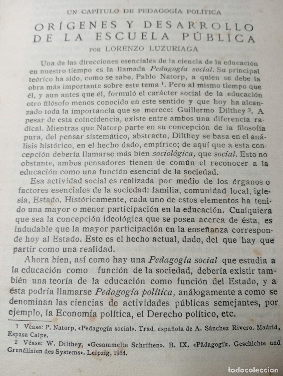 Coleccionismo de Revistas y Peri&oacute;dicos: REVISTA DE PEDAGOGIA A&Ntilde;O 1935 LORENZO LUZURIAGA VALDEPE&Ntilde;AS GERVASIO MANRIQUE VIRGILIO HUESO FLORIDA