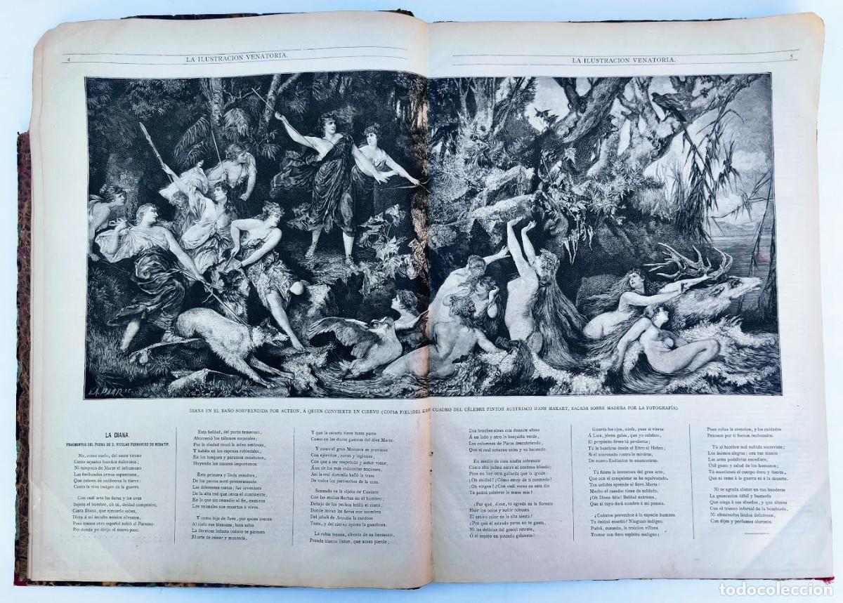 Sammeln von Zeitschriften und Zeitungen: La Ilustraci&oacute;n Venatoria. A&ntilde;o 1885 completo. Caza, pesca y recreos campestres.