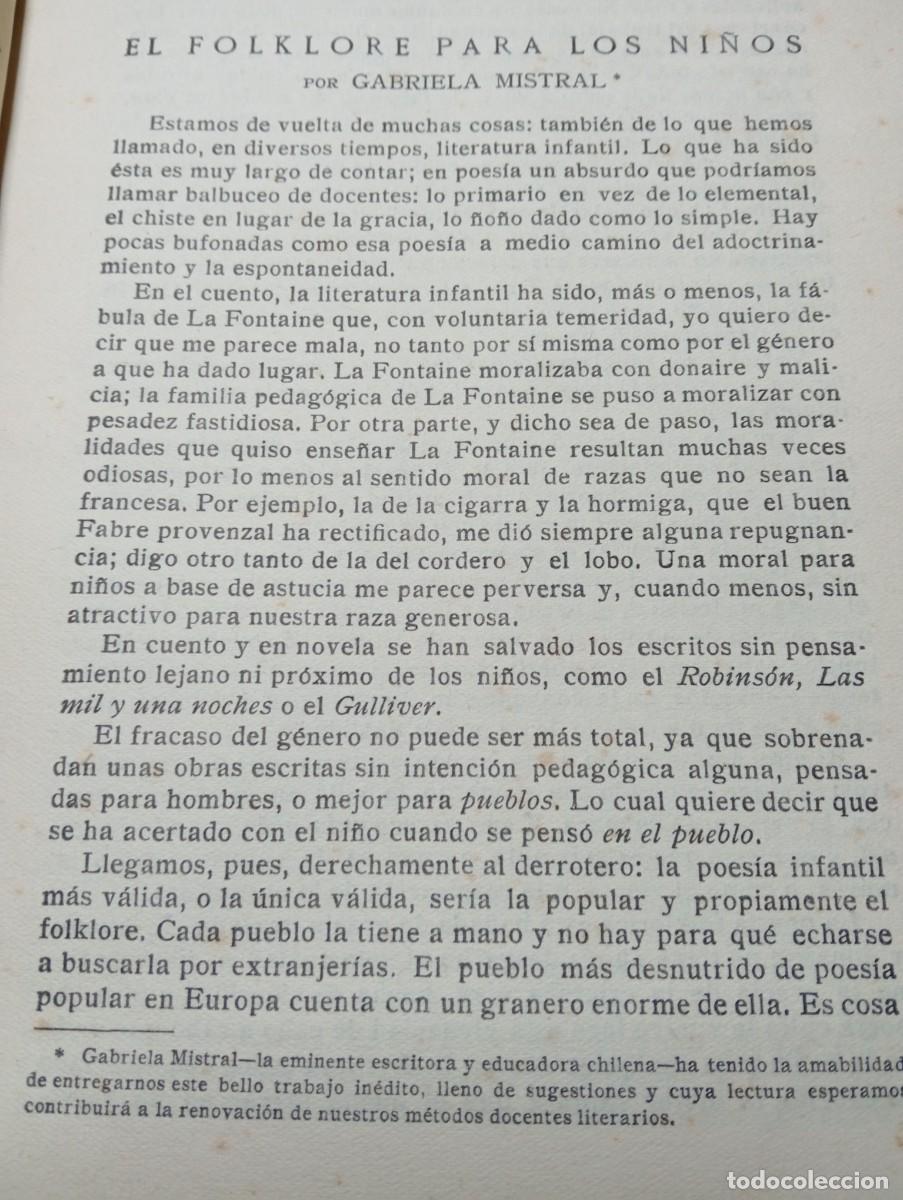 Coleccionismo de Revistas y Peri&oacute;dicos: REVISTA DE PEDAGOGIA A&Ntilde;O 1935 GABRIELA MISTRAL JOAN CAPO DE BALEARES JULIO FUSTER DE SEGOVIA MAESTRO