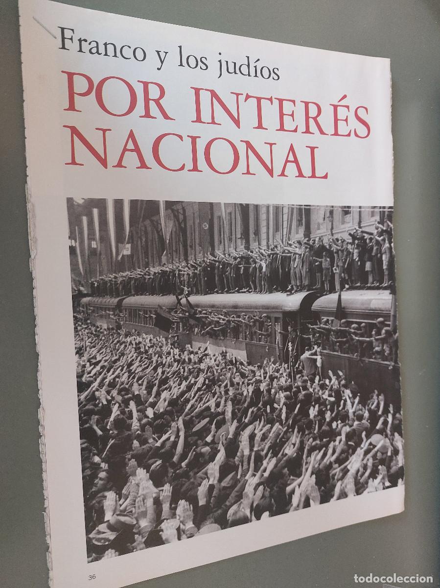 Coleccionismo de Revistas y Peri&oacute;dicos: FRANCO Y LOS JUD&Iacute;OS. 5 P&Aacute;GINAS ART&Iacute;CULO EXTRAIDO DE REVISTA. GRAPA. COMPLETO