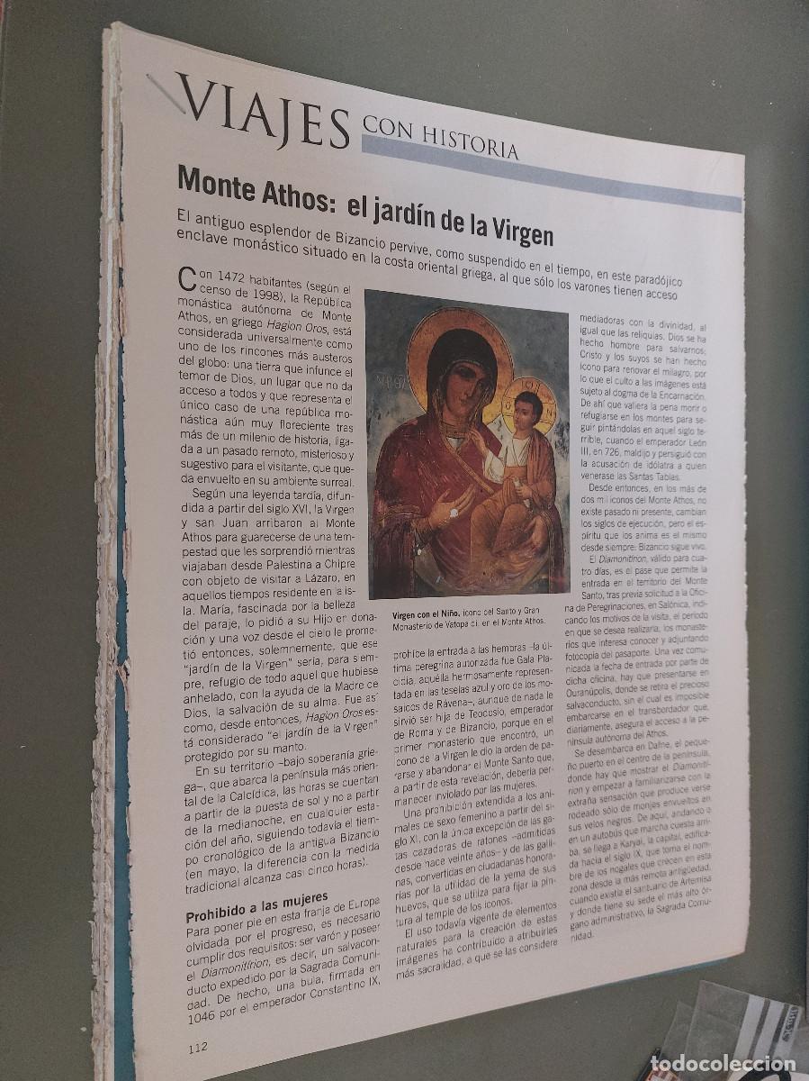 Coleccionismo de Revistas y Peri&oacute;dicos: MONTE ATHOS: EL JARD&Iacute;N DE LA VIRGEN 4 P&Aacute;GINAS ART&Iacute;CULO EXTRAIDO DE REVISTA. GRAPA. COMPLETO