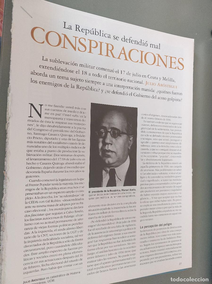 Coleccionismo de Revistas y Peri&oacute;dicos: CONSPIRACIONES. REPUBLICA ESPA&Ntilde;OLA. 5 P&Aacute;GINAS ART&Iacute;CULO EXTRAIDO DE REVISTA. GRAPA. COMPLETO