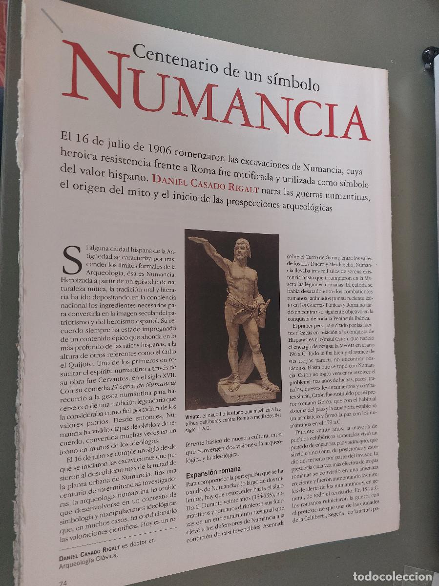 Coleccionismo de Revistas y Peri&oacute;dicos: NUMANCIA. 8 P&Aacute;GINAS ART&Iacute;CULO EXTRAIDO DE REVISTA. GRAPA. COMPLETO