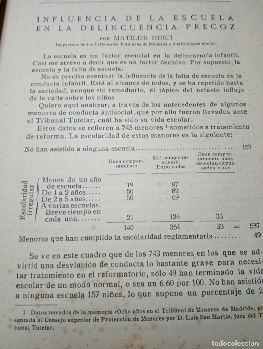 Coleccionismo de Revistas y Peri&oacute;dicos: REVISTA DE PEDAGOGIA A&Ntilde;O 1935 MATILDE HUICI DELINCUENCIA PRECOZ FELIZ MARTI ALPERA PERE VILA MAESTRO