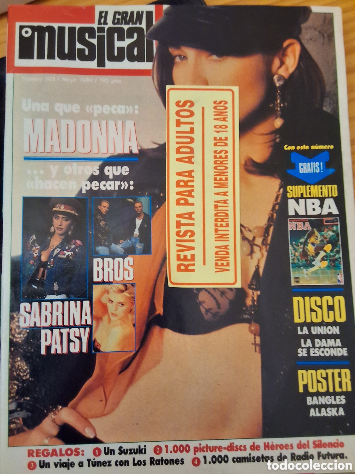 Coleccionismo de Revistas y Peri&oacute;dicos: Gran musical el revista espa&ntilde;ola de m&uacute;sica 1989/5 Madonna Sabrina Salerno