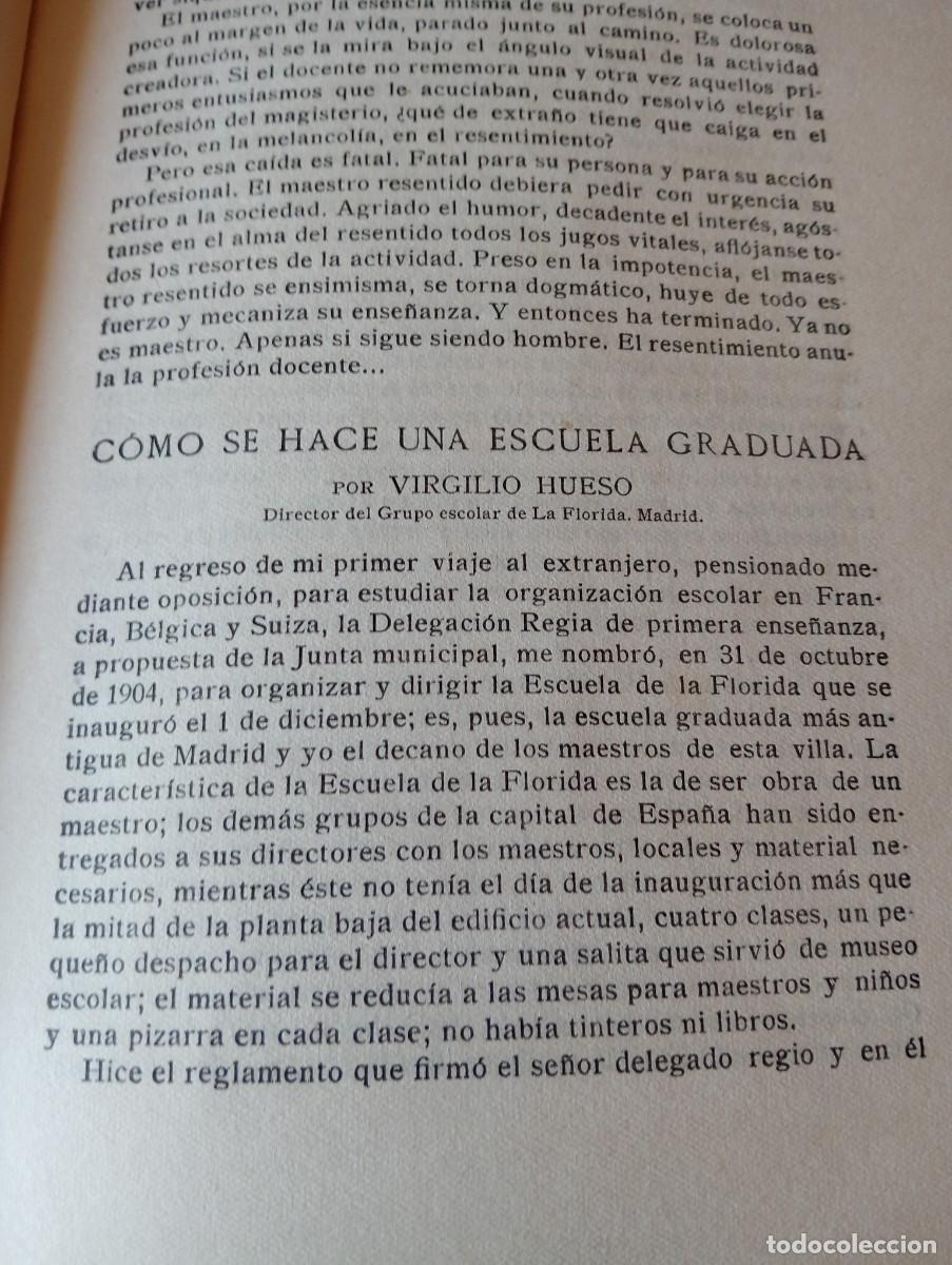 Collection Magazines and Newspapers: REVISTA DE PEDAGOGIA A&Ntilde;O 1936 MANUEL MORENTE FILOSOFO VIRGILIO HUESO GRUPO ESCOLAR LA FLORIDA MADRID
