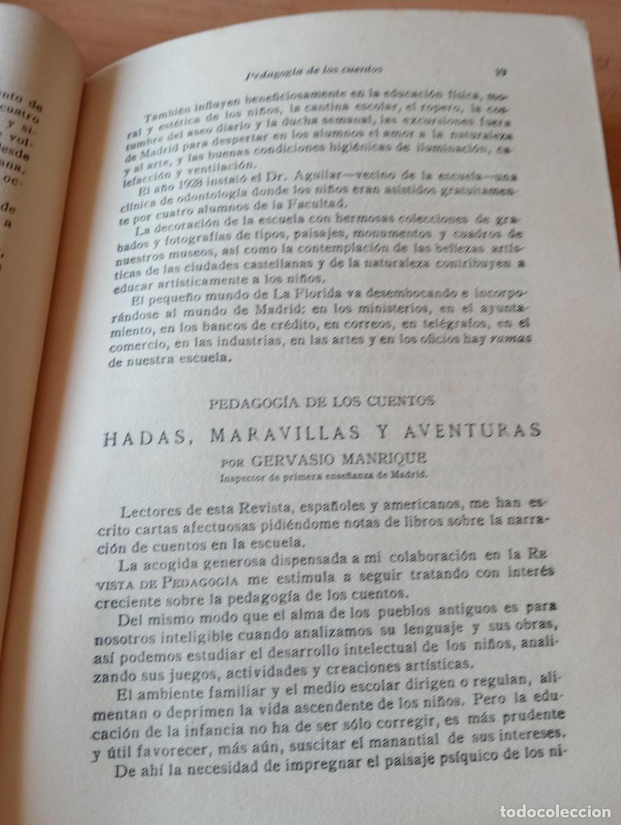 Collezionismo di Riviste e Giornali: REVISTA DE PEDAGOGIA A&Ntilde;O 1936 HADAS GERVASIO MANRIQUE LLOREN&Ccedil; JOU ALIO GRUP ESCOLAR CARLES ARIBAU
