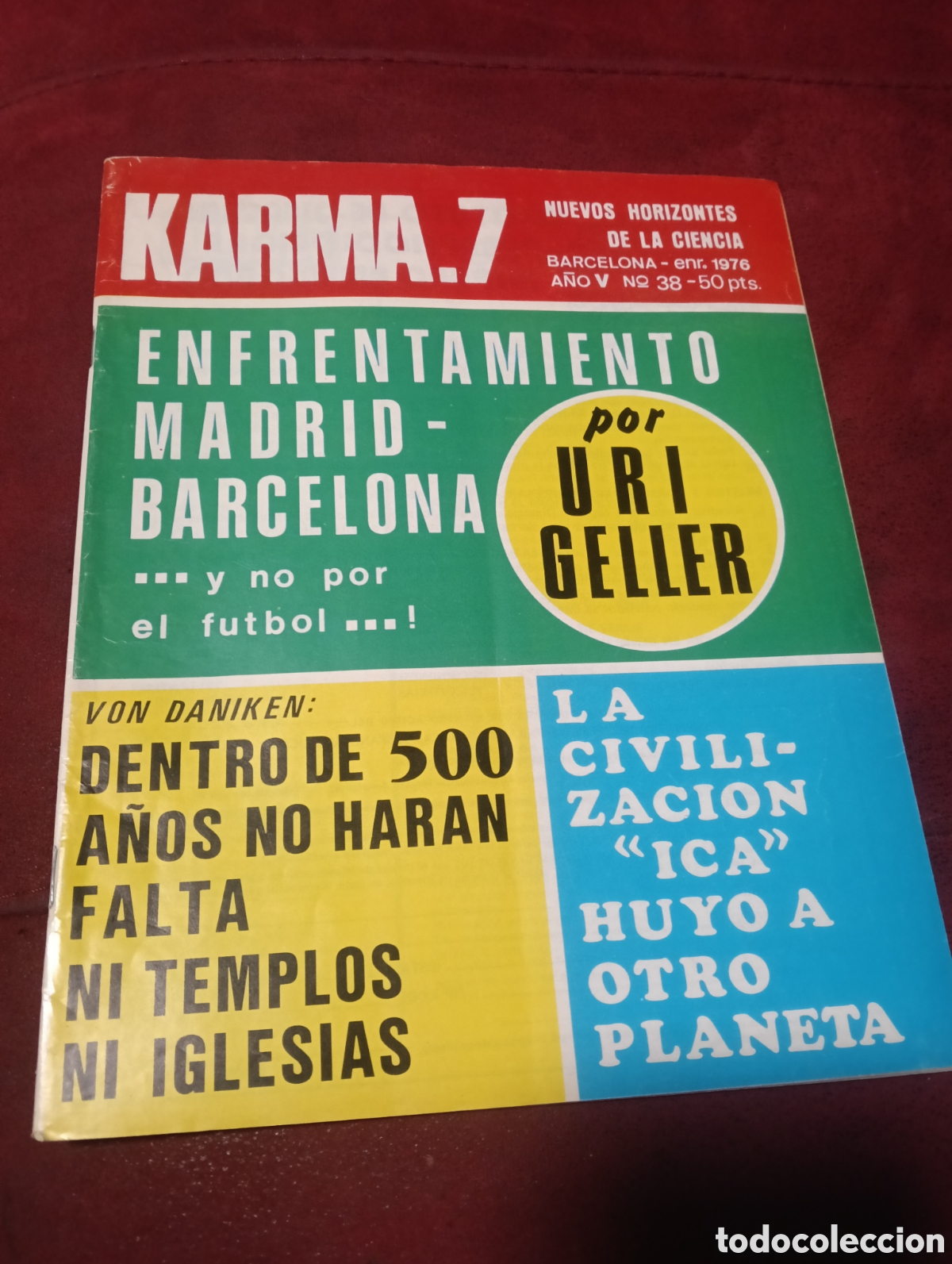 Coleccionismo de Revistas y Peri&oacute;dicos: Revista Karma 7 n 38 1976