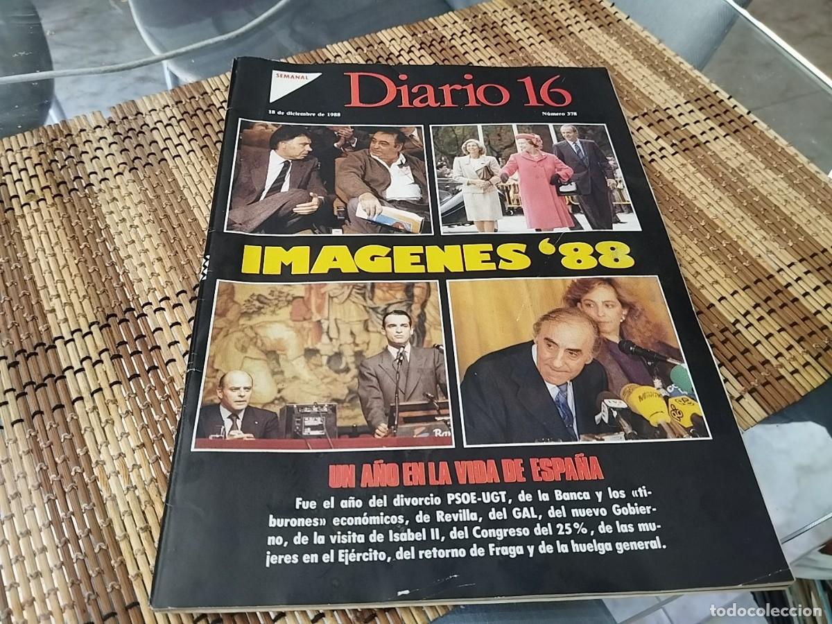 Coleccionismo de Revistas y Peri&oacute;dicos: SEMANAL DIARIO 16 - N. 378 - 18 DICIEMBRE 1988