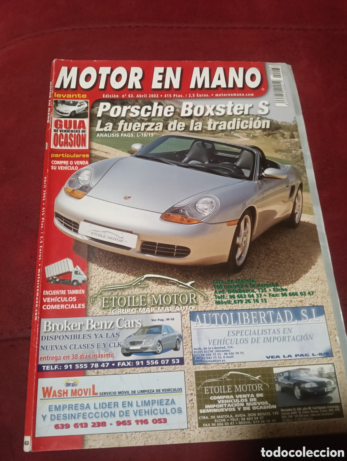 Coleccionismo de Revistas y Peri&oacute;dicos: Revista motor en mano n 63 a&ntilde;o 2002