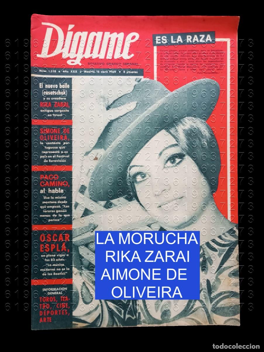 Collezionismo di Riviste e Giornali: DIGAME 1528 REVISTA LA MORUCHA RIKA ZARAI AIMONE DE OLIVEIRA 1969
