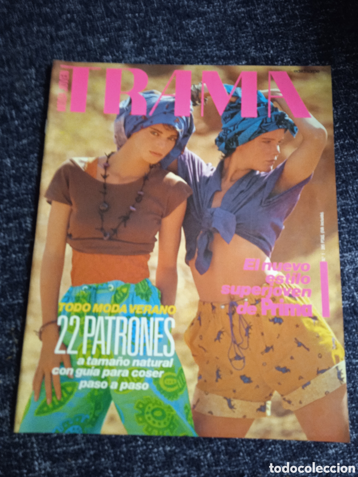 Coleccionismo de Revistas y Peri&oacute;dicos: REVISTA MODA TRAMA N&ordm; 1. MODA JOVEN -A&Ntilde;O 1986. -CON PATRONES