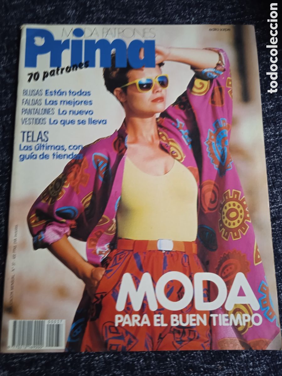 Coleccionismo de Revistas y Peri&oacute;dicos: REVISTA MODA PATRONES PRIMA, N&ordm; 37 CON PATRONES -A&Ntilde;OS 80