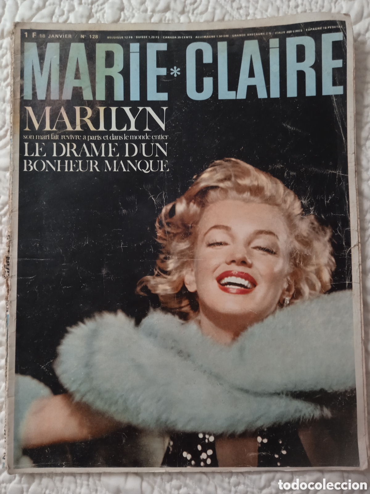 Coleccionismo de Revistas y Peri&oacute;dicos: Revista Marie Claire n&deg;128 especial Marilyn Monroe