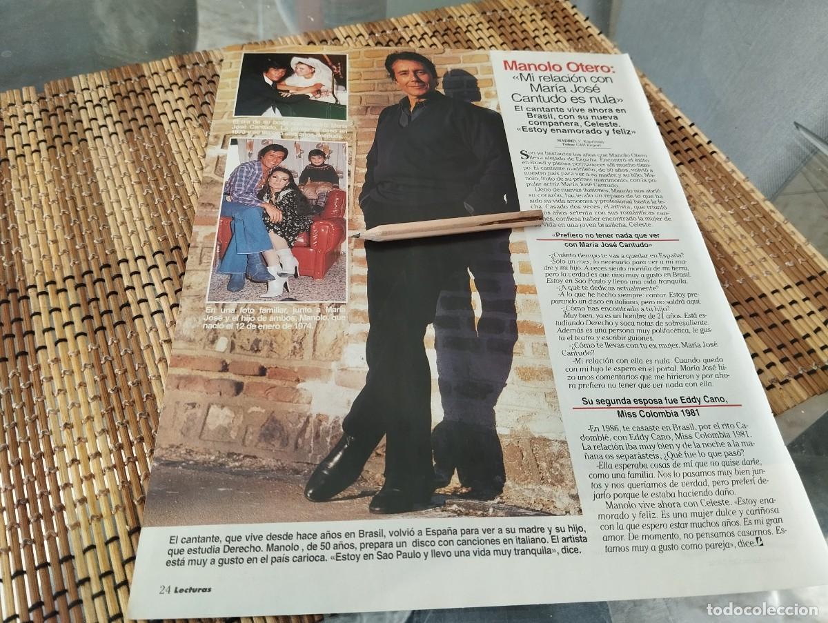 Collezionismo di Riviste e Giornali: MANO LO OTERO Y MARIA JOSE CANTUDO RECORTE REVISTA 1995