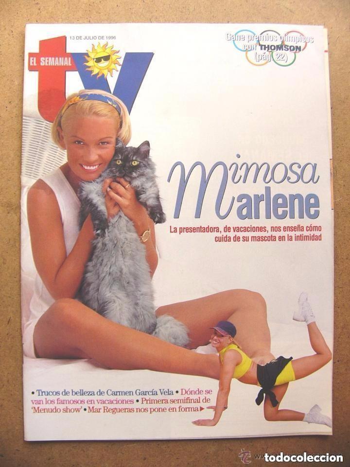 Coleccionismo de Revistas y Peri&oacute;dicos: El Semanal TV - n 455 - EN PORTADA MARLENE - Mar Regueras- Carmen Garcia Vela-Menudo Show-Hospital